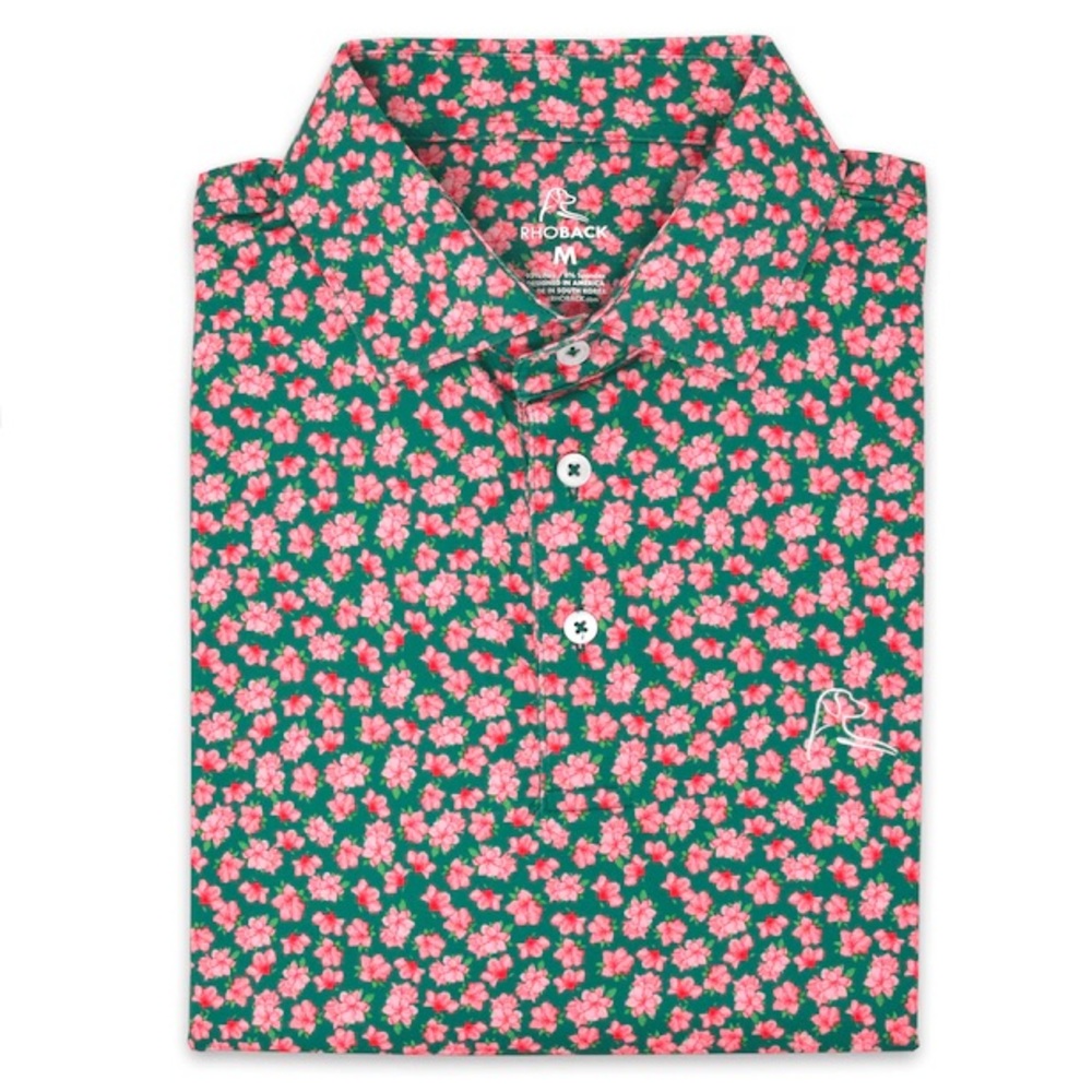 Rhoback Masters Golf Azalea Polo Sz Large